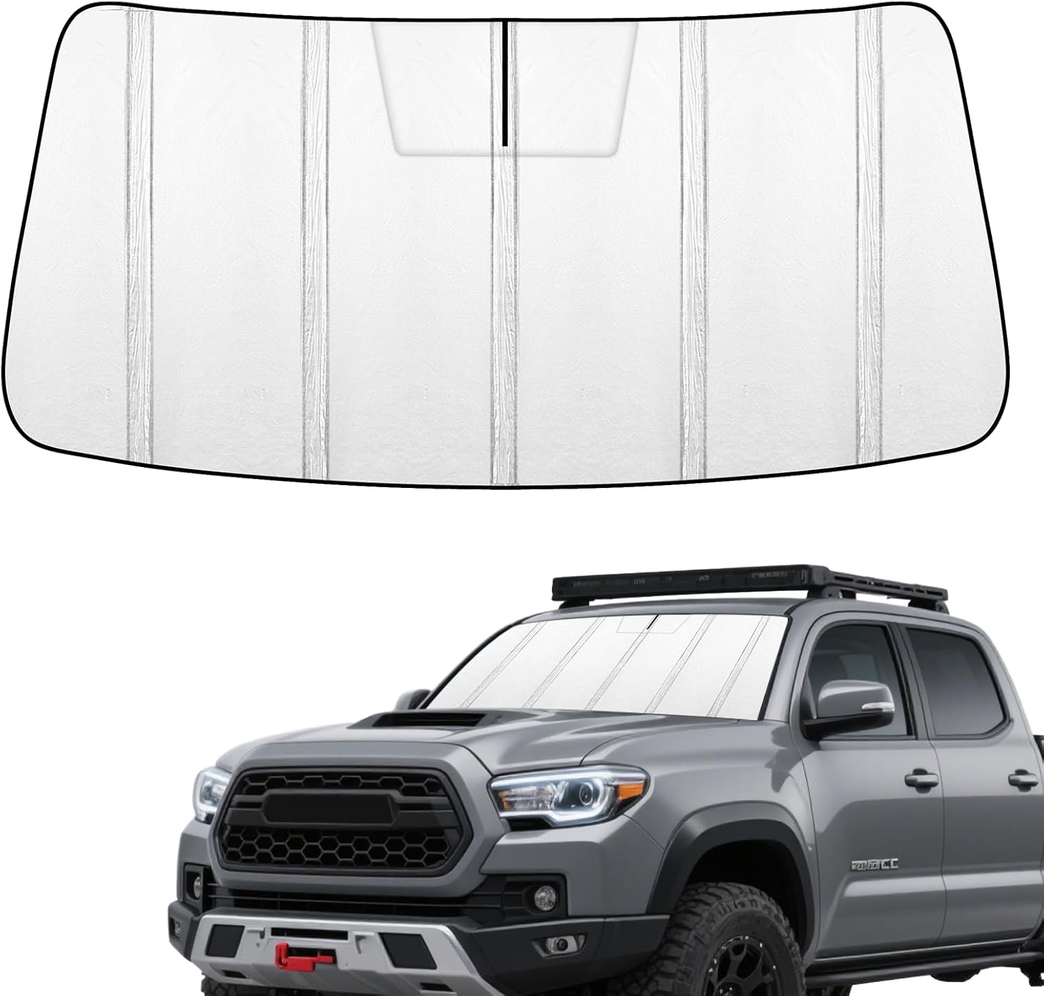 Windshield Sun Shade for Toyota Tacoma 2024-2025 Front Window Sunshade