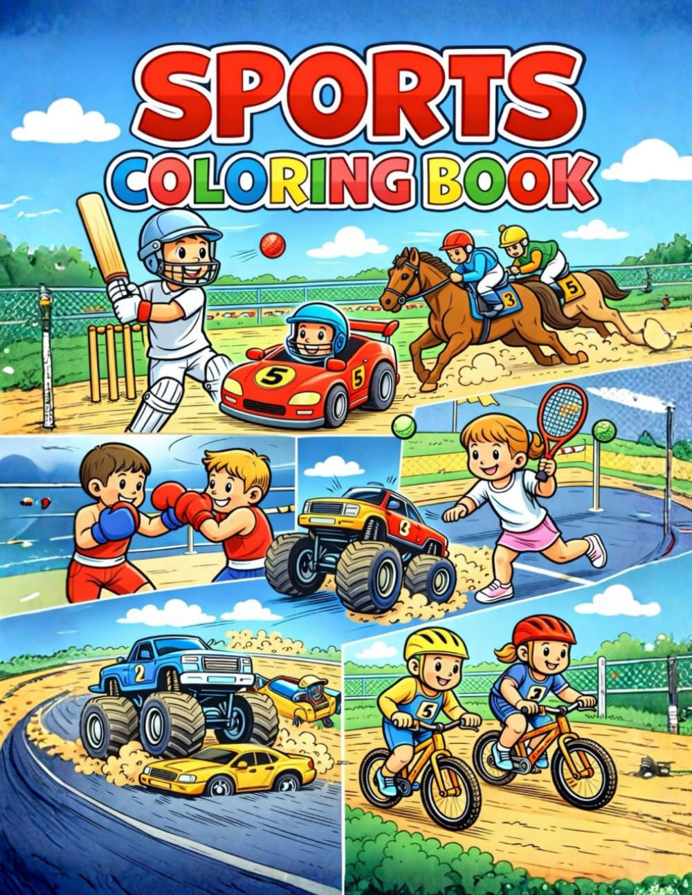 Sport Coloring Book For Kids: Children’s Activity Book