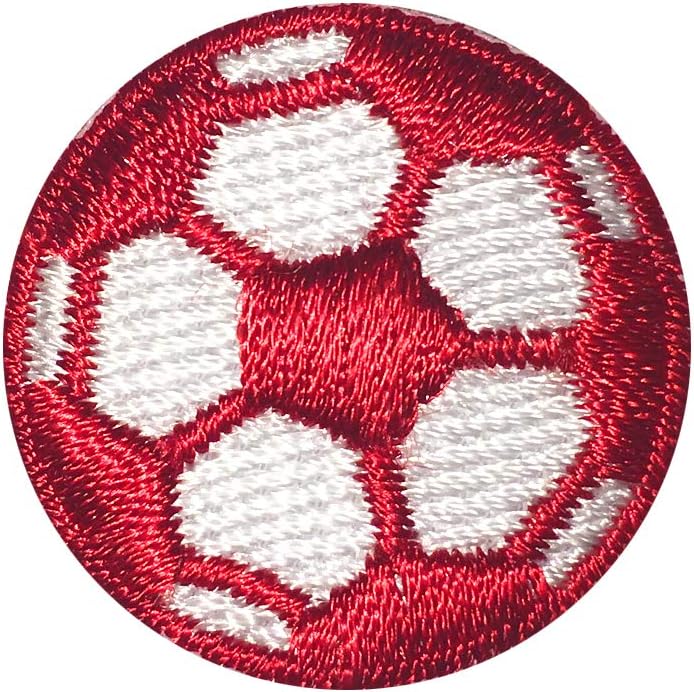Soccer Ball Patches Iron On 10 Pack 1" Embroidered Reward