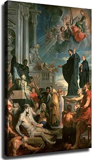 Peter Paul Rubens Artwork- The miracles of St. Francis Xavier Poster Canvas Image Printing Wall Art Decor Aesthetics Living Room Bedroom Home Background Famous Paintings Printmaking (12x18inch-Unframed)