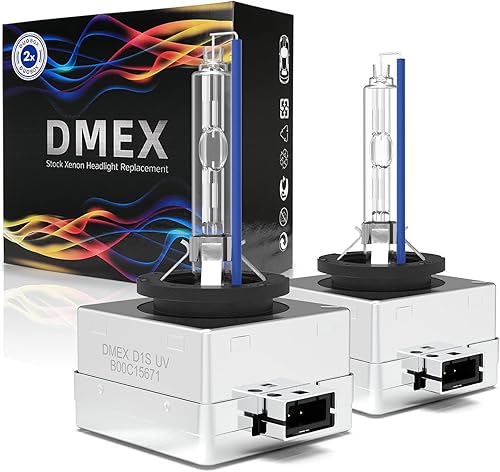 DMEX D1S Xenon HID Bombillas para faros delanteros 6000 K Blanco frío 35 W Repuesto 66144 66140 85140 85415 – Paquete de 2