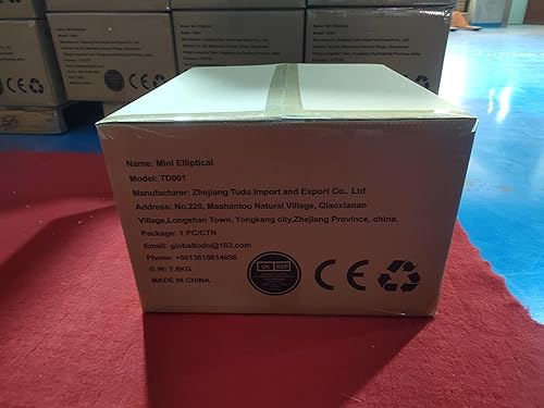 Miniatura 8 de Máquina elíptica para debajo del escritorio, mini ejercitador de piernas elipse, pedal eléctrico sentado, totalmente montado, silencioso y compacto