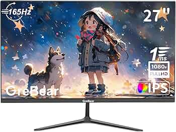 Amazon.co.jp: ゲーミングモニター 27インチ 165Hz FHD 1920*1080P