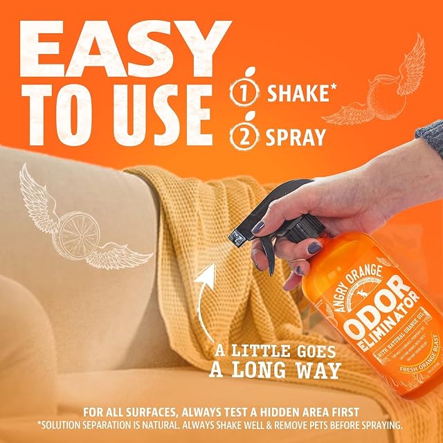 Foto 6 de 8 de ANGRY ORANGE Spray eliminador de olores cítricos para mascotas de 24 oz.