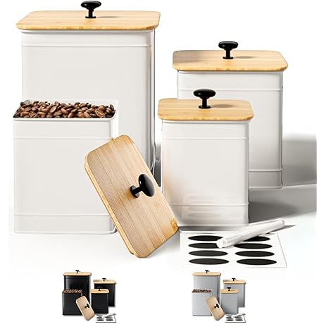 Kitchen Canisters for Countertop Set