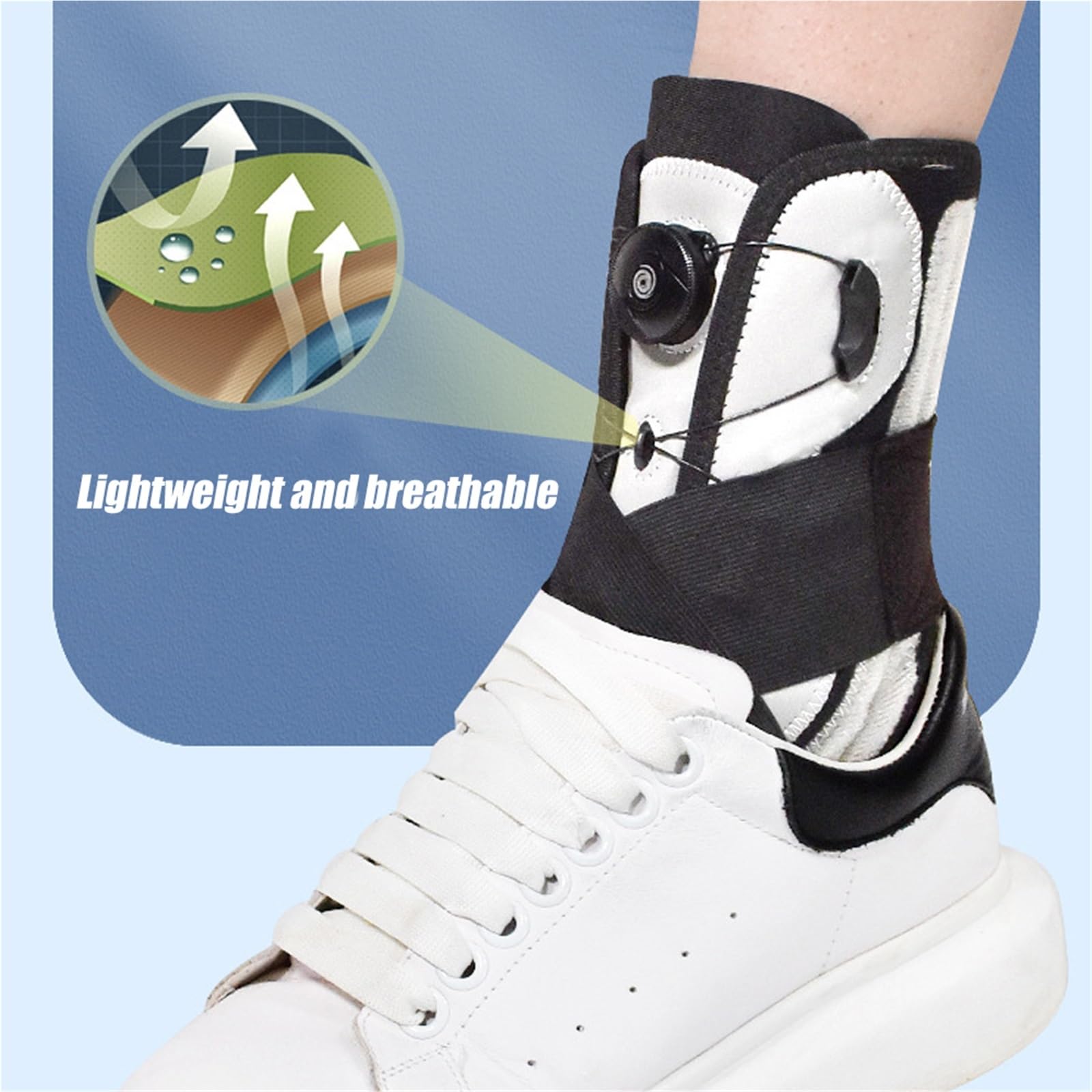 Verstellbare Sprunggelenkbandage 1PC Knöchelbandage Verstellbarer Kompressionsgurt Männer Frauen