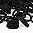 200PCS Black Baby Hair Bands - Mini Seamless Toddler Hair Ties - Soft Toddler Hair Ponytail Holders for Kids Girls, 1 Inch in Diameter, Black, by BAOLI