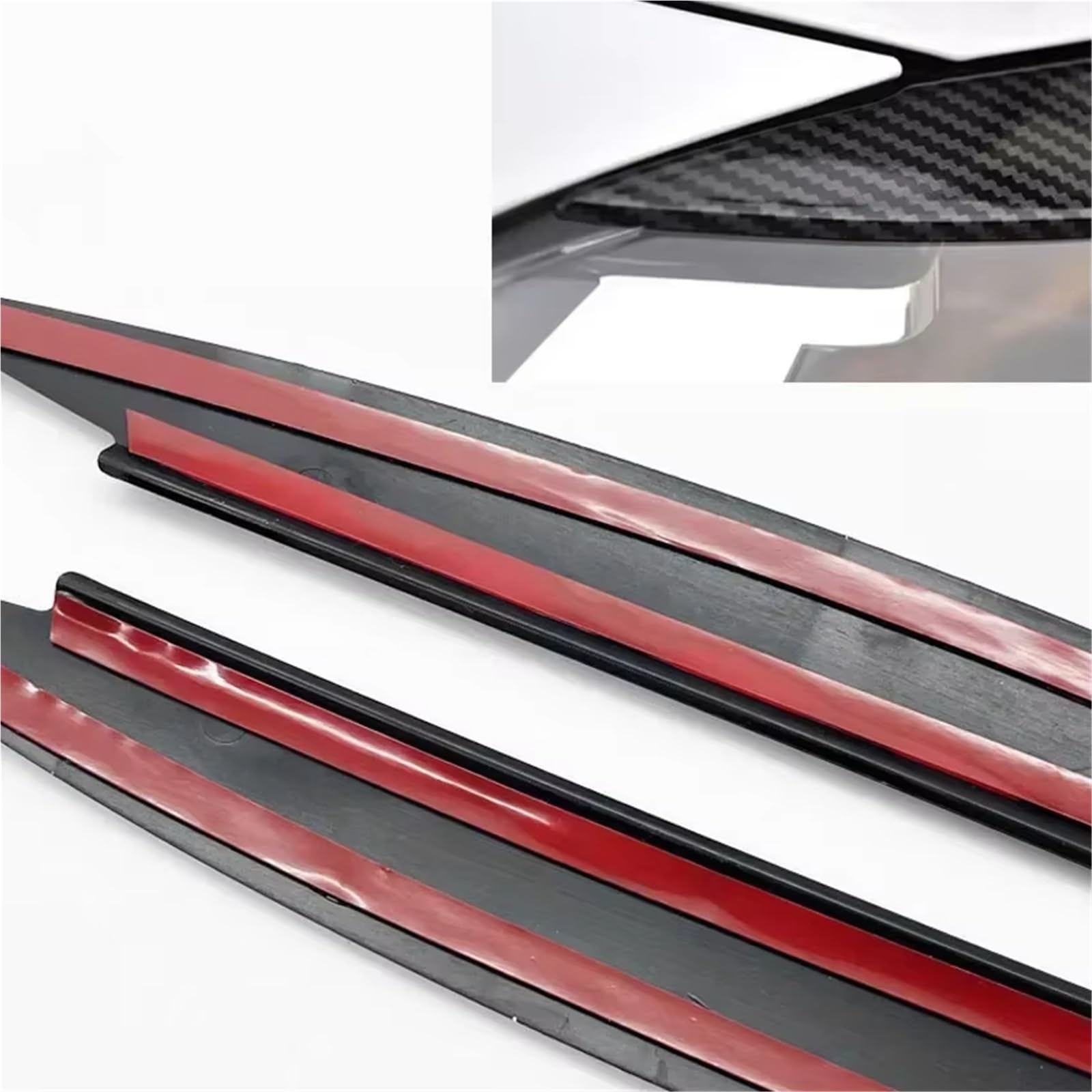 Cejas para Faros Para VW Para GOLF 7 7,5 Para VII MK7 Para MK7.5 Para GTI R Para GTE Para GTD 2013-2020 ABS Faros Cejas Pegatinas Párpados cejas de faros(Gloss Black)