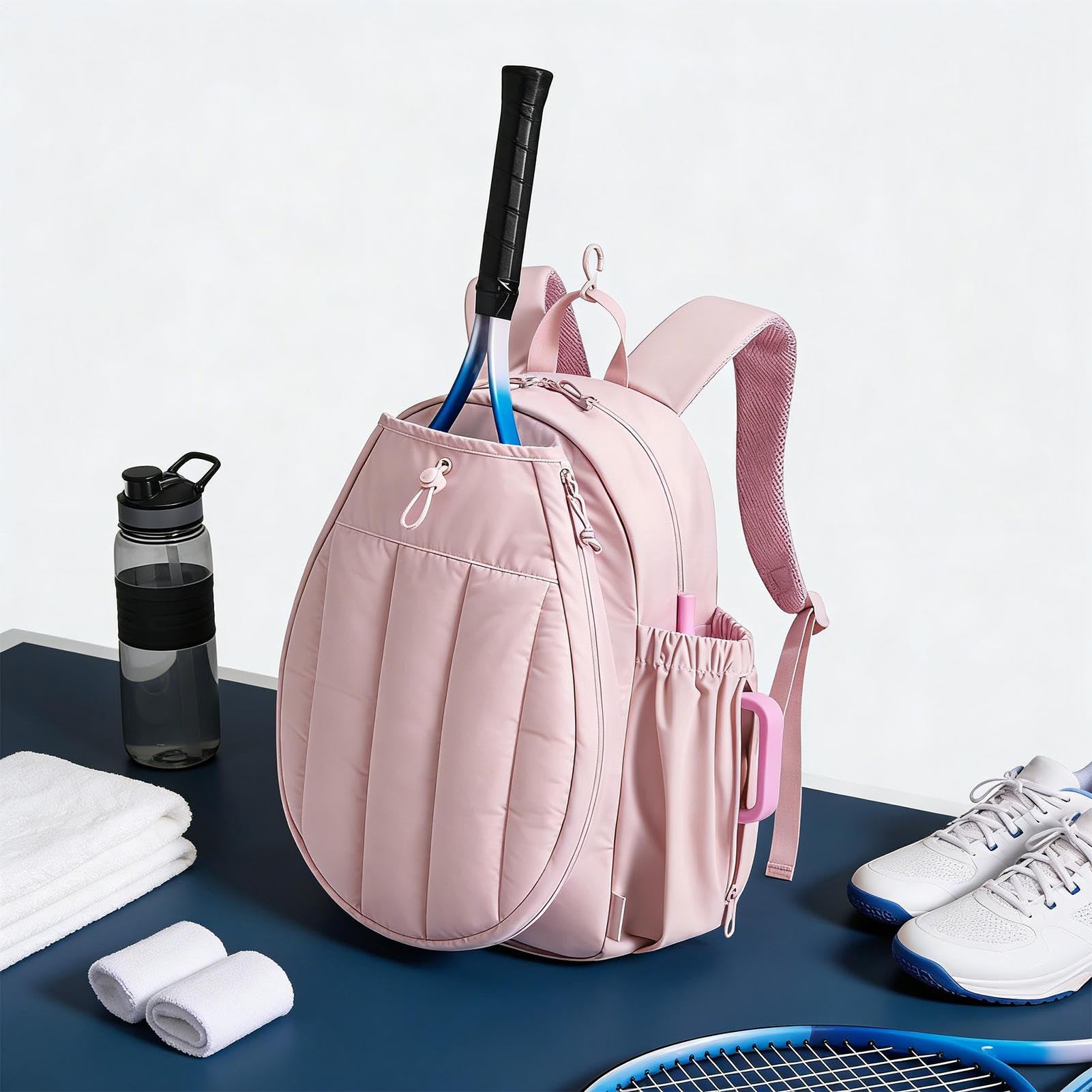 Bolsa De Tenis Bolso Unisex Grande Acolchado y Aislado | Mochila de Tenis para Hombre Para Bádminton Deportes Fitness Viaje Exterior Interior Estadio Entrenamiento Actividades