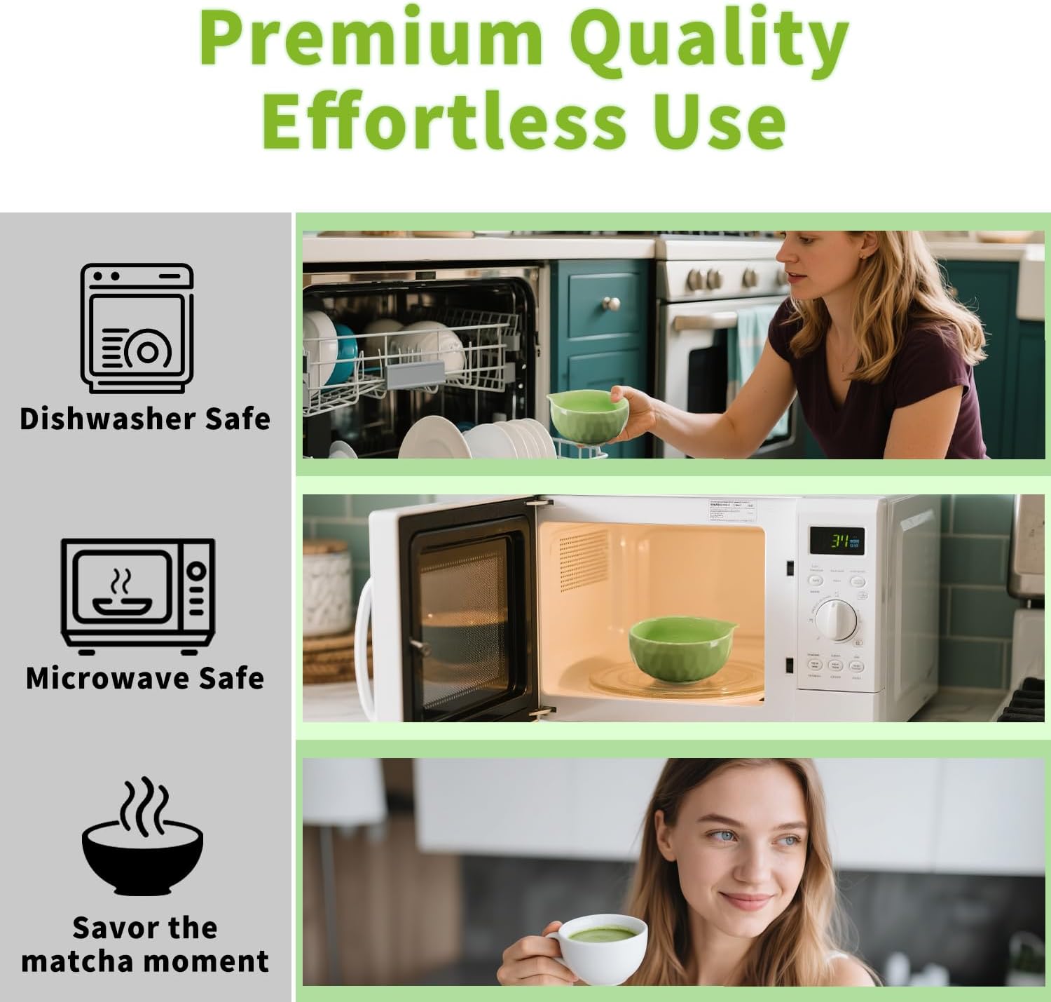 Matcha Whisk Set, 5 Pcs Matcha Kit with Ceramic Bowl (Chawan) with Spout, Bamboo Whisk, Scoop, Sifter, Holder & Tea Cloth – Japanese Matcha Tea Set for Ceremony, Latte & Gifting - Image 6