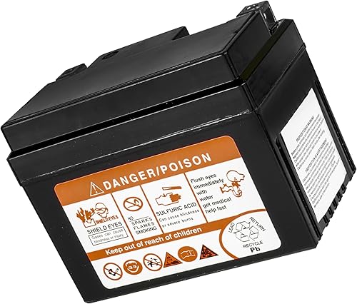 Miniatura 6 de Caltric AGM - Batería compatible con Kawasaki 26012-0984 26012-0116 26012-0900 FTH4L-BS YTX4L-BS