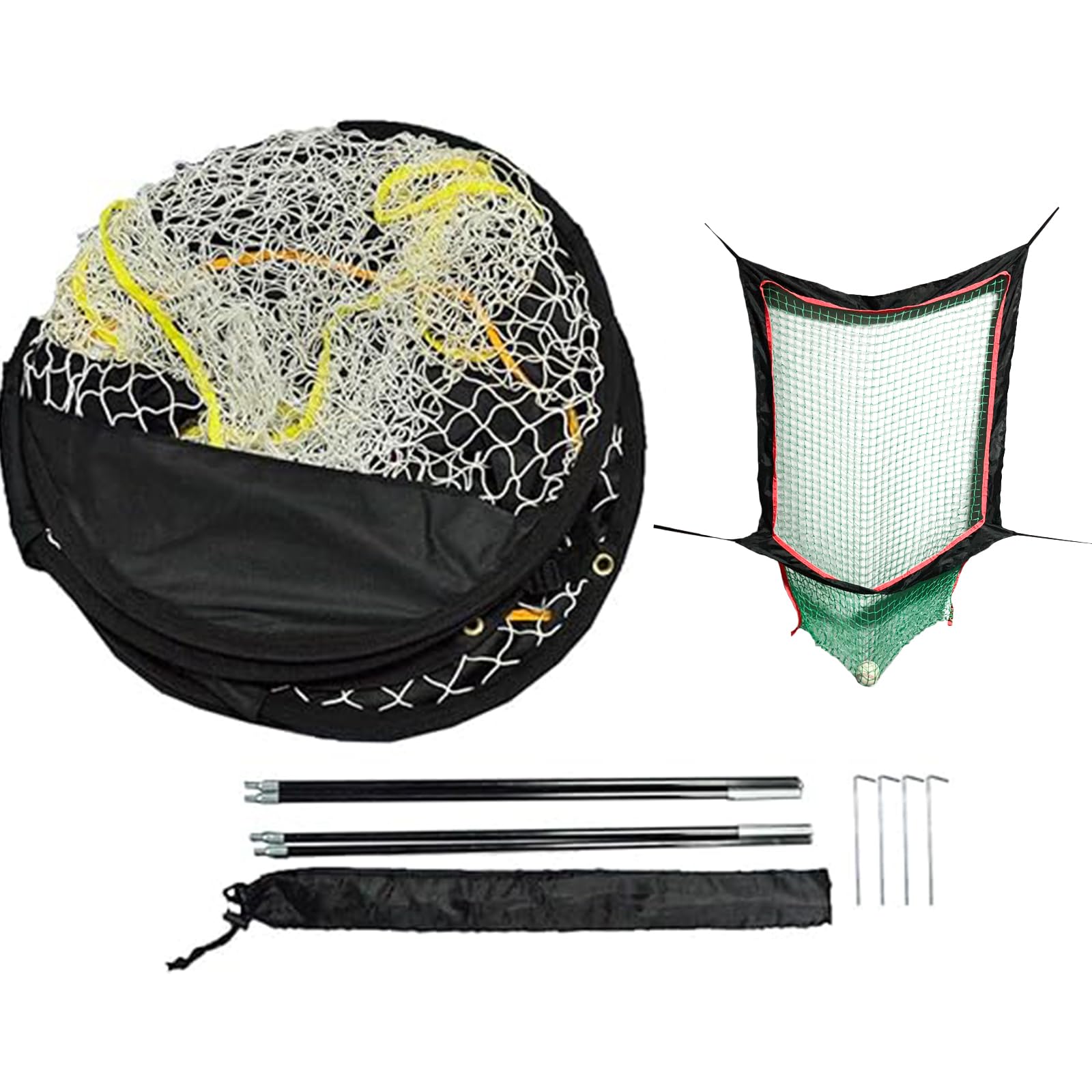 Amazon | PGL 野球ネット 練習用 折り畳み式 1.5x1.5x1.5m 軟式 硬式