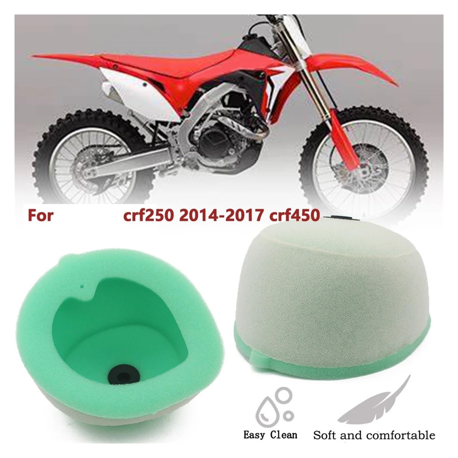 Motorrad Luftfilter Motorrad Luftfilter Reiniger Ansaugschwamm Für Ho& CR125R CR250R CRF250R CRF250X CRF450R CRF450X CRF CR 125 250 450