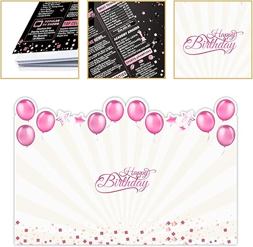 Miniatura 4 de Tarjeta de felicitación grande de cumpleaños para niños, libro de invitados gigante con temática de unicornio, tarjeta de cumpleaños, tarjeta de