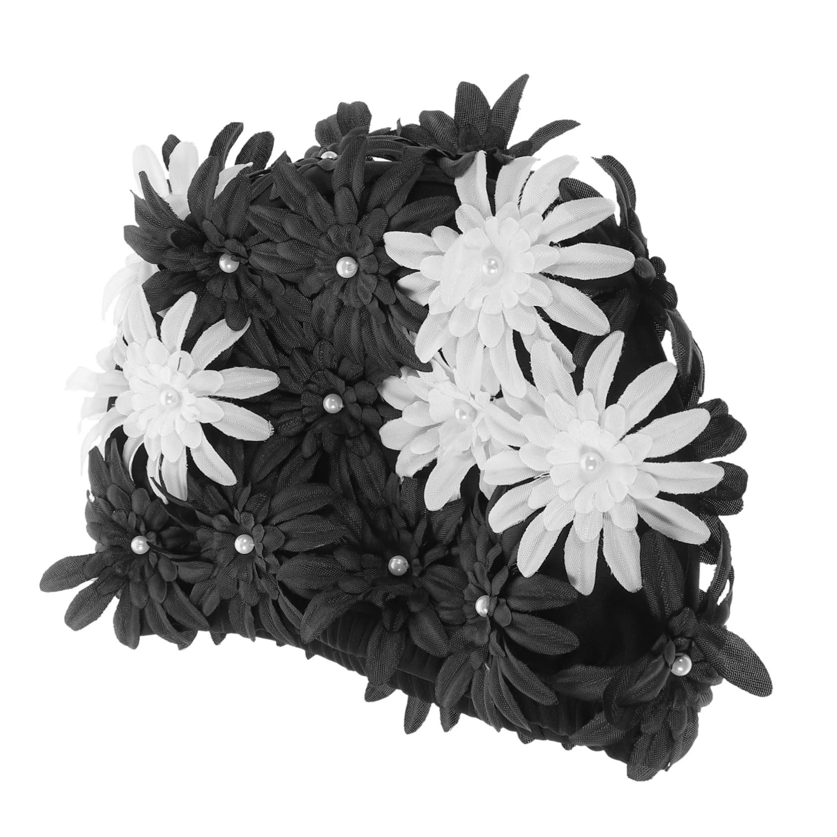 Hemobllo Gorro De Baño Adulto Nadadores De Las Mujeres Tela De Gorro De Baño para Sombrero De Natación Gorro De Baño Floral Gorra De Natación Rosa Gorra De Mujer Malla Brocado