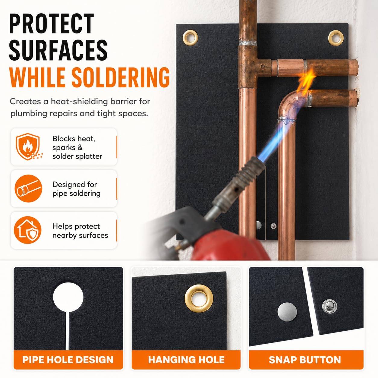 Fireproof Welding Blanket - Heat Shield for Torch -2