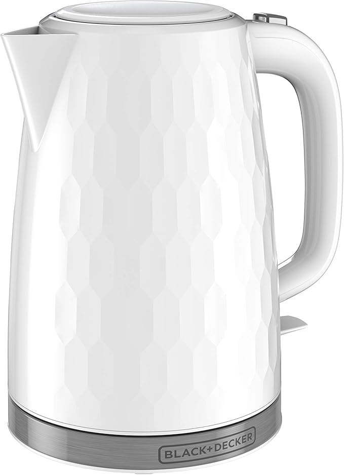 Tetera Eléctrica BLACK+DECKER 1.7L, KE1560W, Apagado Automático, Blanco miniatura 3