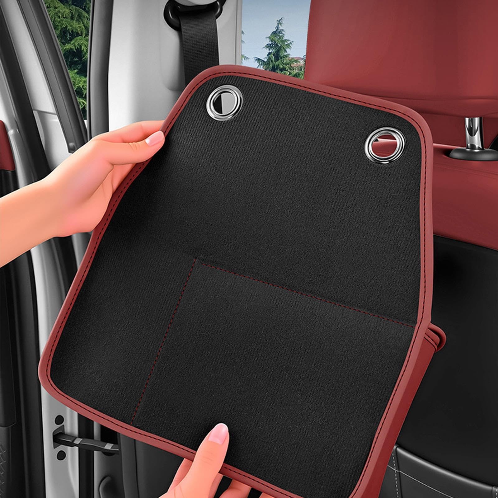 Organizador Del Respaldo Del Asiento Del Automóvil Con Caja