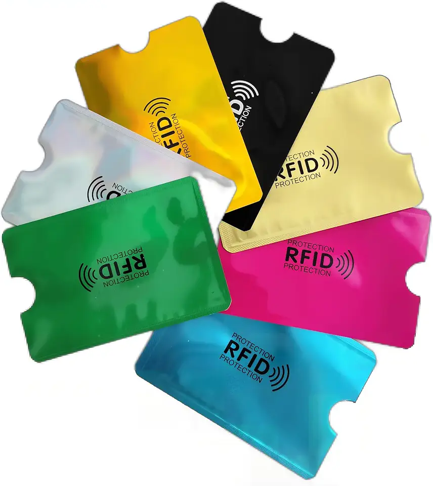 Kit 3 Capas Porta-Cartão RFID/NFC Com Bloqueio de Sinal para Cartões por Aproximação