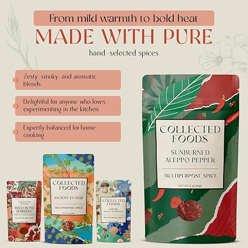 Miniatura 4 de Set de regalo de especias veganas, colección gourmet de condimentos de chefs de NYC  Incluye Zaatar, polvo Umami, mezcla toscana, especia Harissa y