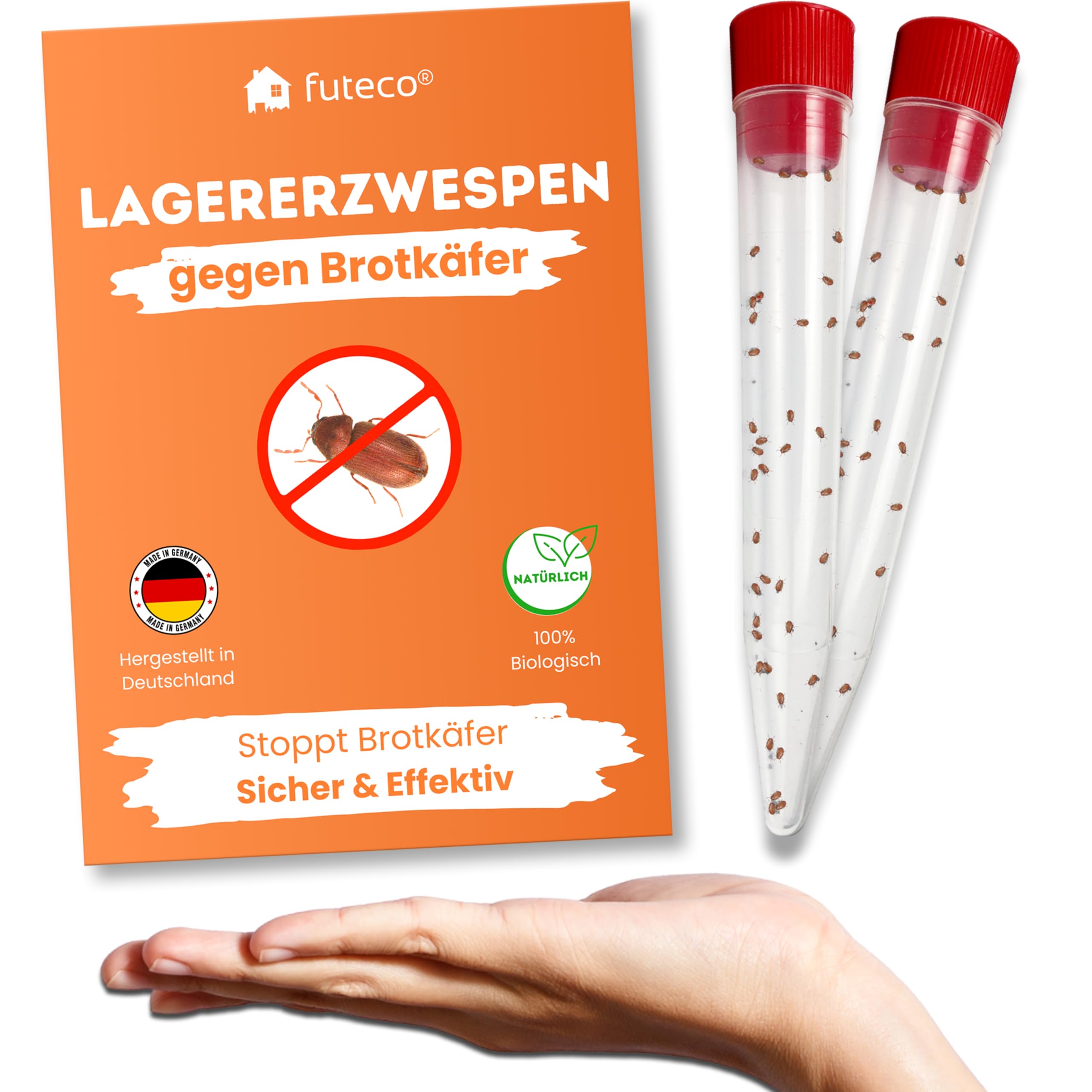 Futeco® – Lagererzwespen gegen Brotkäfer & Co