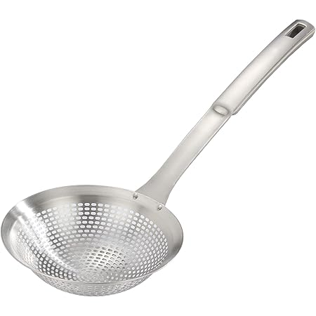 Skimmer Ladle, Skimmer Spoon,304 Stainless Steel Skimmer 14.5 ln for Cooking Frying Skimming.Colander/strainer stainless steel