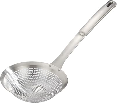 Skimmer Ladle Spoon 304 Stainless Steel Skimmer 14.5 ln for Cooking Frying Skimming Colander/Strainer Stainless Steel Kitchen Tools