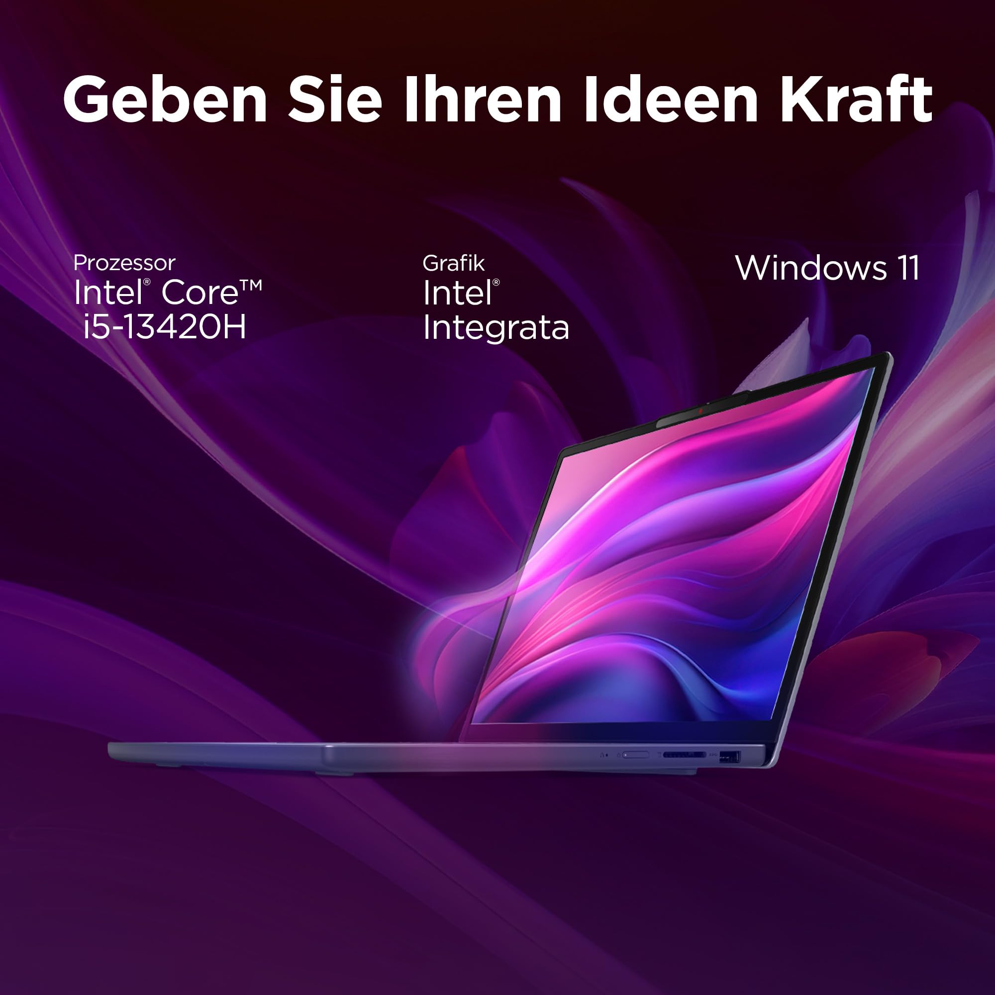 Lenovo IdeaPad Slim 3i Laptop | 15.3" WUXGA Display Entspiegelt | Intel Core i5-13420H | 24GB RAM | 1TB SSD | Intel UHD Grafik | Win11 | QWERTZ | Cosmic Blau | 3 Monate Premium Care