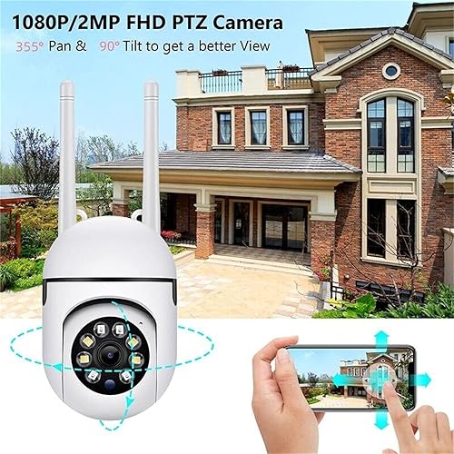 Miniatura 6 de Cámaras de seguridad para exteriores, cámaras WiFi de 2.4 GHz y 5G para seguridad en el hogar, cámaras de vigilancia domo 1080P, visión de 360,