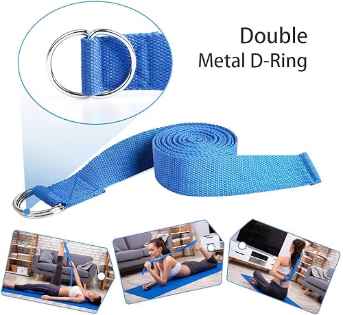 Miniatura 5 de Bloque de yoga - Juego de 2 bloques de yoga y correas - 4 x 6 x 9 pulgadas