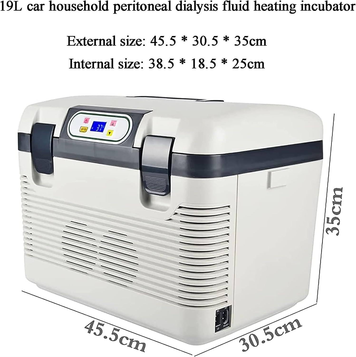 Heizbeutel Für Bauchdialyseflüssigkeit, 37-Grad-Peritonealdialyse-Inkubator, 12-Liter-Dual-Use-Typ Für Auto Und Zuhause, 20-65 °C Temperaturregulierung, Geräuscharm, Leicht Zu Tragen