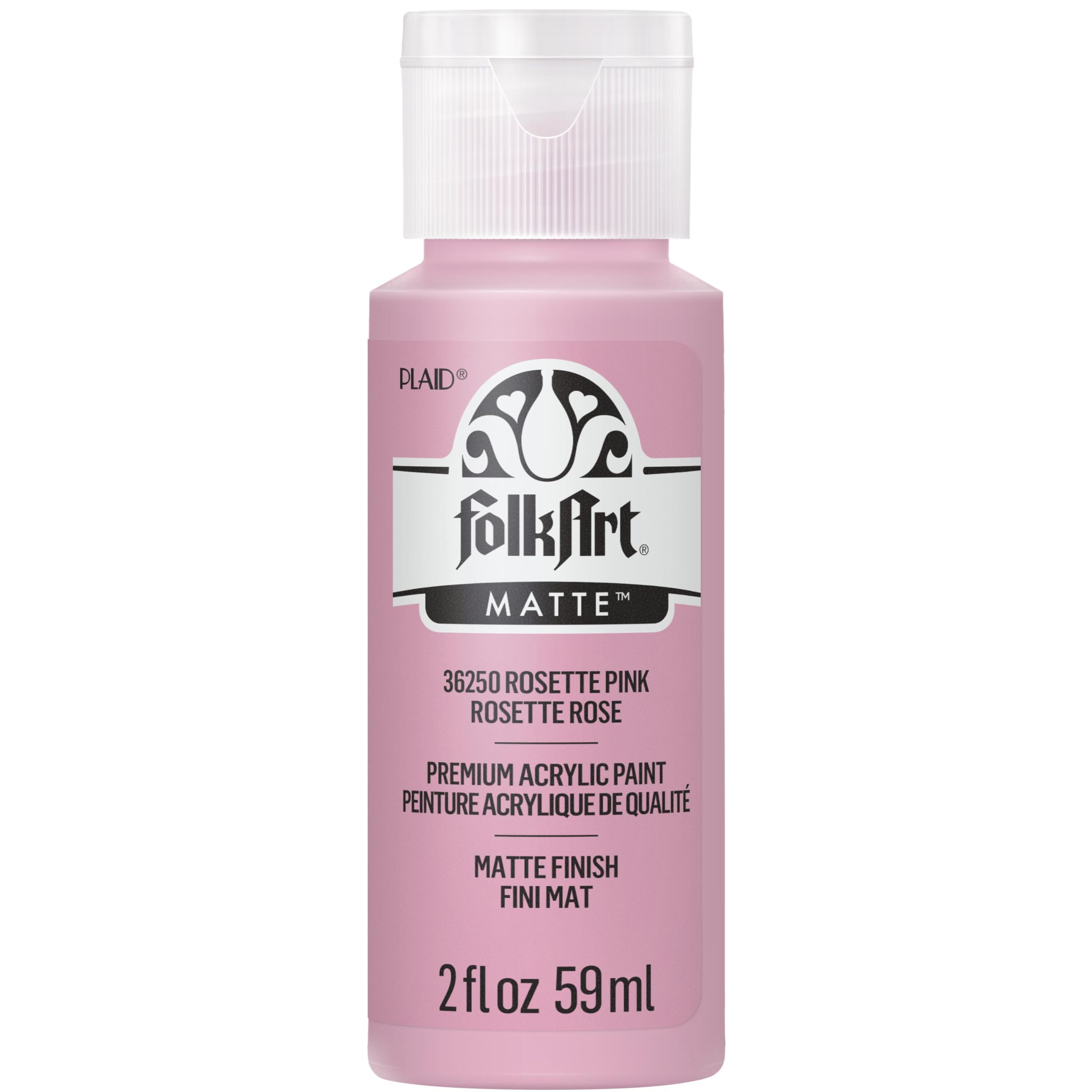 Amazon.com: FolkArt Acrylic Craft Paint, Rosette Pink 2 fl oz