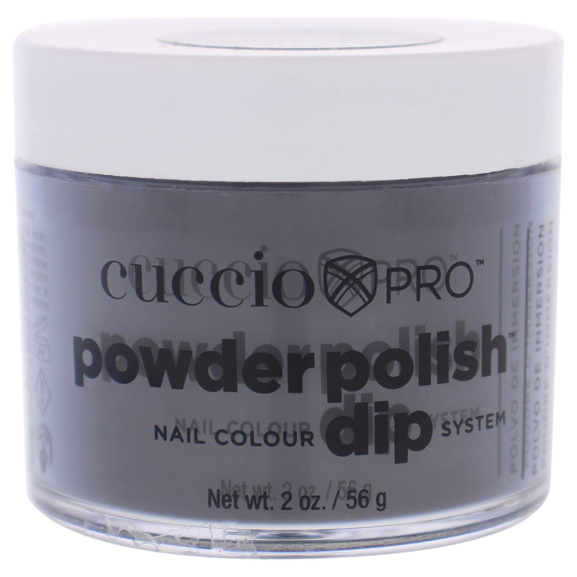 Cuccio Powder Polish Dip 56 g, Midnight Black