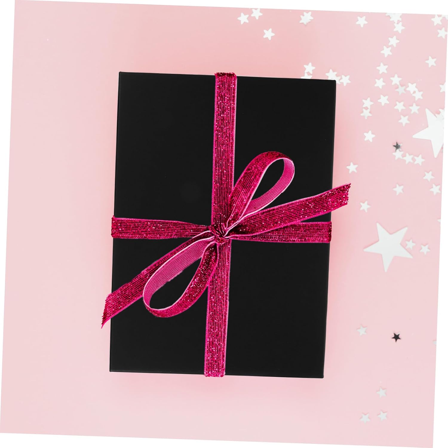 WHAMVOX Black Rectangular Box Elegant Wrap Storage Box for Jewelry Presents and Special Occasions Smooth Edges for Valentine Day Birthdays Weddings and More