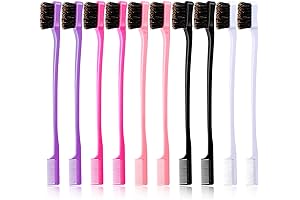 10 Pieces Hair Edge Brush Double Sided Smoother for Styling Baby Hair Profession