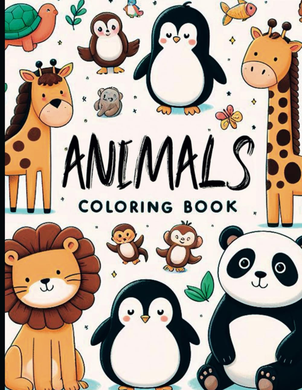Animals Coloring Book: Filled with lovely and amusing illustrations.
