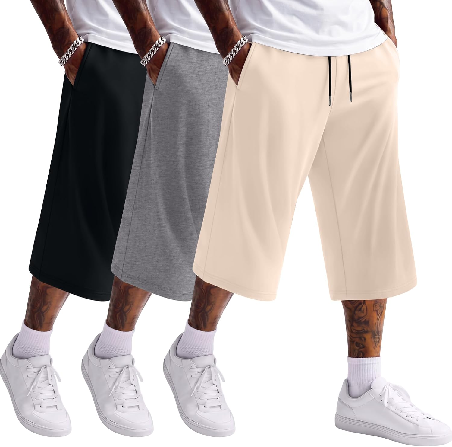 Black, Haze Gray, Light Khaki