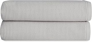 Cozy Earth Waffle Bath Towels - 60% Cotton 40% Viscose from Bamboo Bath ...