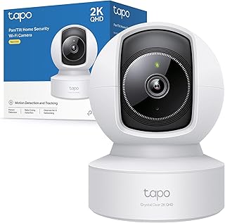 Tapo C222 Indoor WiFi Camera 2K 4MP QHD, Surveillance Camera, 360° Visual, Advanced Night Vision, Two-Way Audio, Smart AI …