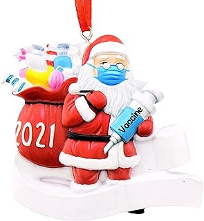 Christmas Tree Ornaments 2021 Personalized Mini Unique Small Funny Decorations Decor Indoor Set for The Home Santa Claus w...