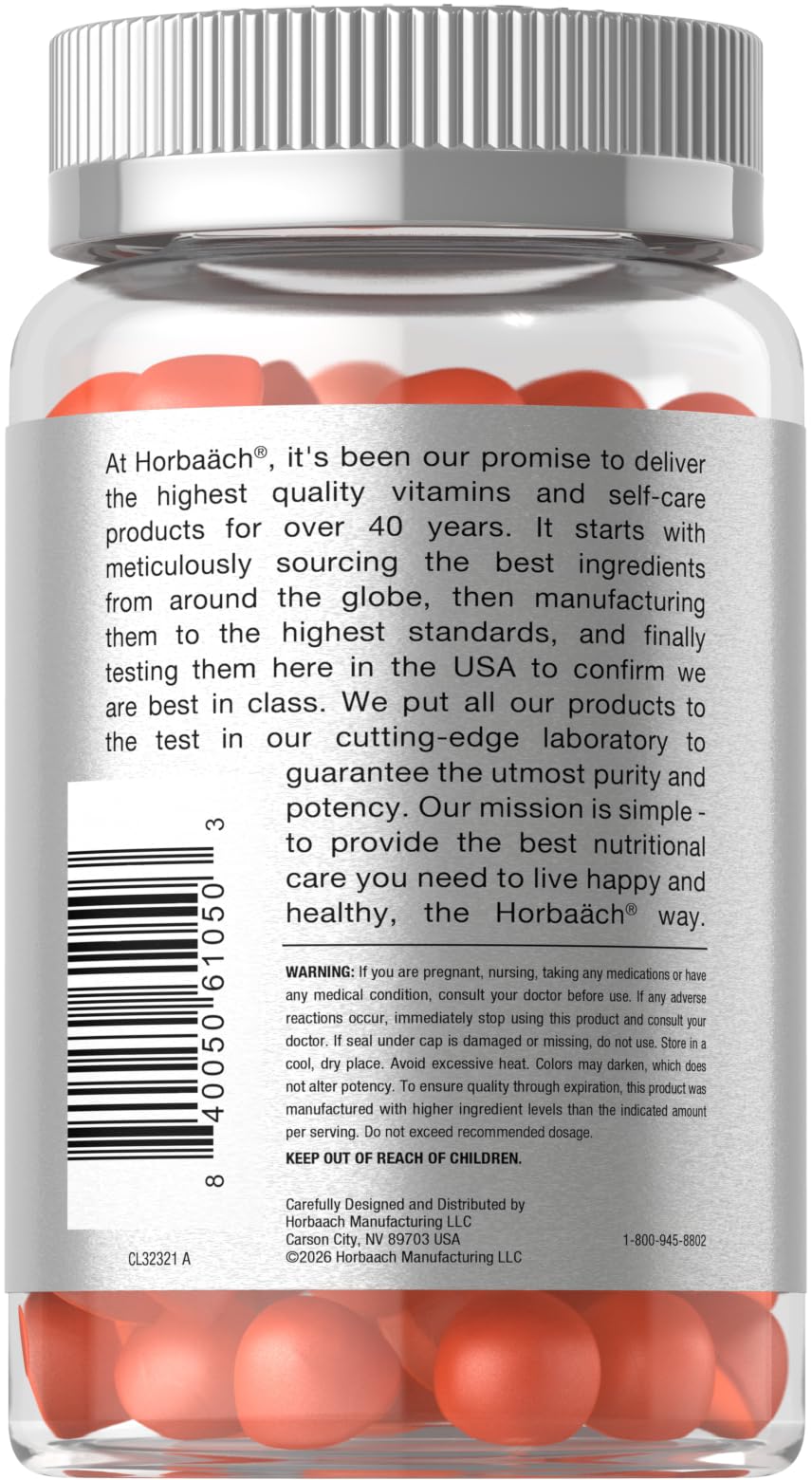 Horbäach B Complex Vitamins | 60 Gummies | with Vitamin C — Amazon image 3
