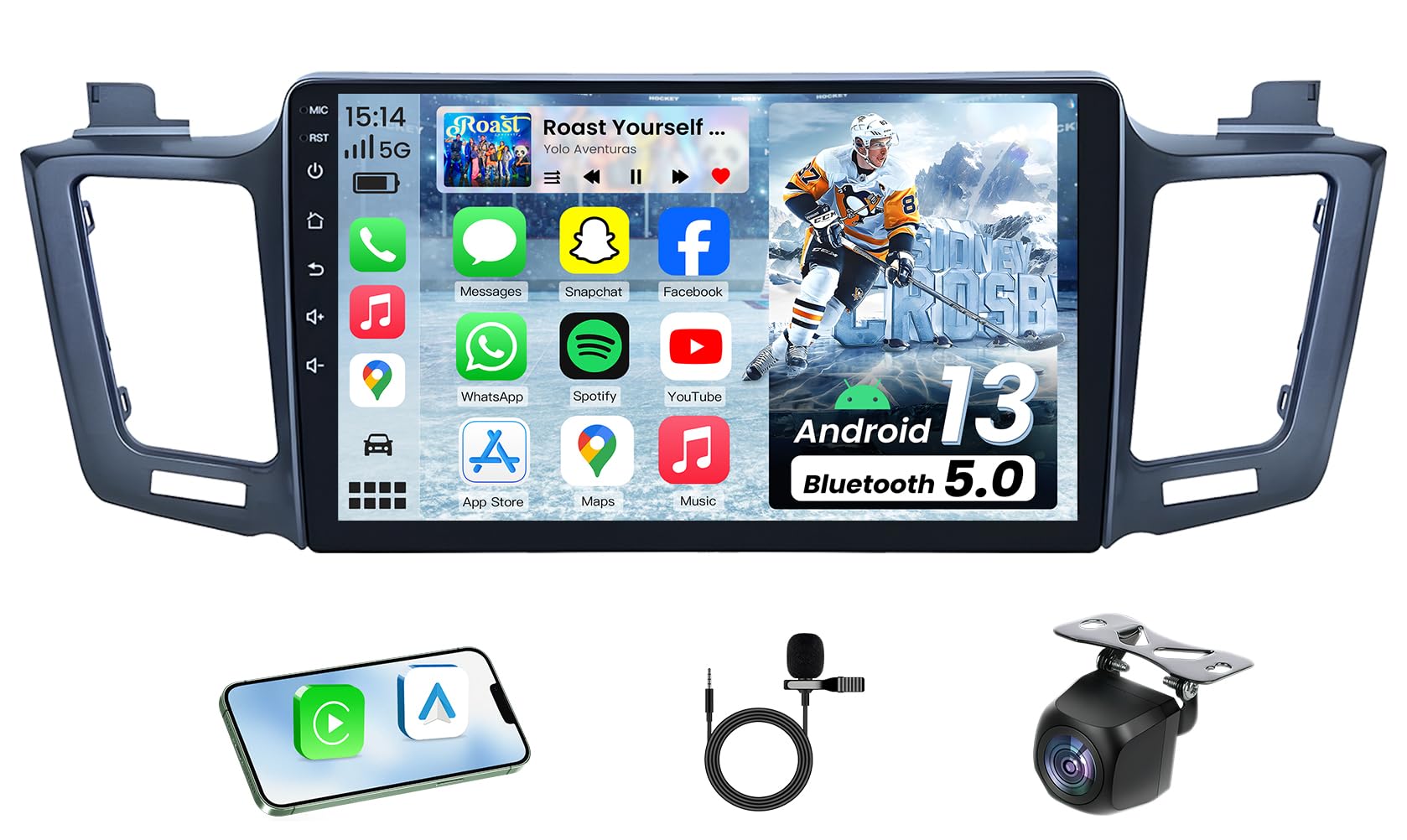Car Radio for Buick Lacrosse 2010-2013: 8 core 4G+32G Upgrade 9.7" 1024x768 Touchscreen, Android 13 Stereo Wireless Carplay &amp; Android Auto, 5GWiFi GPS FM RDS BT SWC 1080P Backup Camera OTA Update