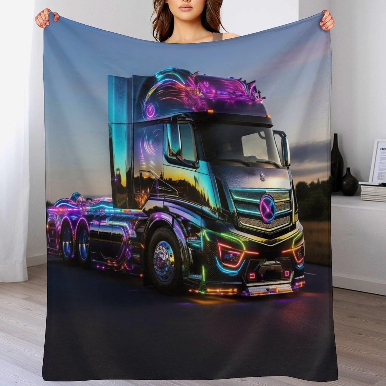 Couvertures de décoratifs pour home office en flannel moelleuse supérieure de 180×200cm