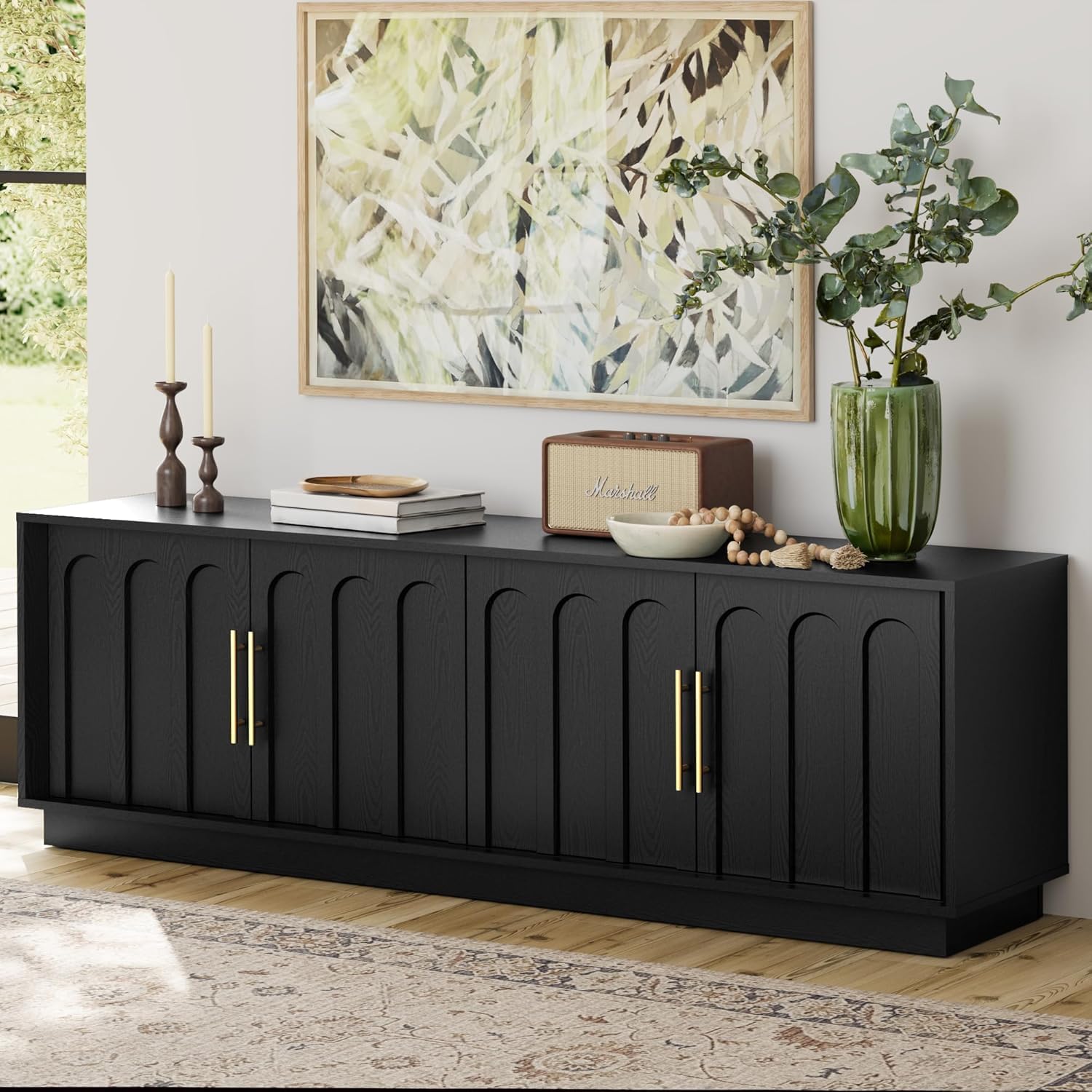 FORTUNETEC Arched TV Stand