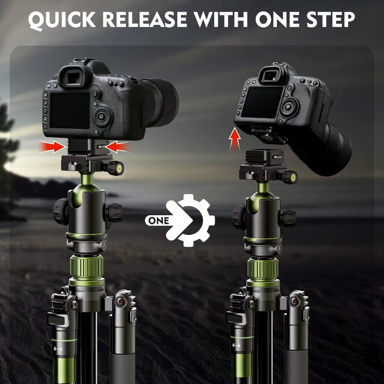 Upgrade ULANZI Claw Quick Release QR Plate Kit, Quick Release Plate Rapid Connect Adapter For DSLR/Mirrorless Cameras, Tripod, Monopod, Slider, Handheld Gimbal, Stabilizer, Ball Head
