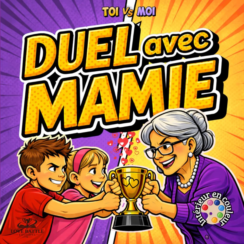 Duel avec Mamie - Toi VS Moi: Livre de jeux enfant – Duels, défis et jeux à faire avec sa grand-mère – Complicité, rires et moments partagés – Idéal 6 à 10 ans