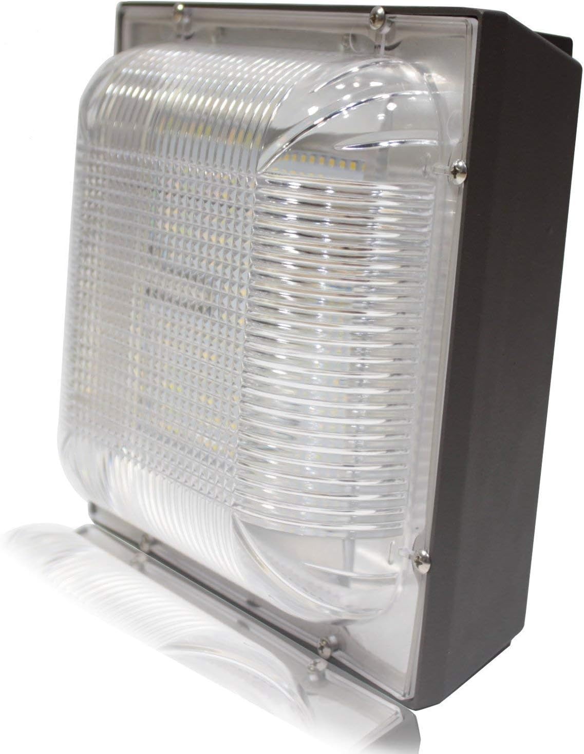 100W LED Canopy Light,250-400W HPS/MH Replacement 11000LM 5000k,12.4" x 12.4" Square Ceiling Lights Waterproof IP65 Commercial Lights for Playground Warehouse Garage Backyard