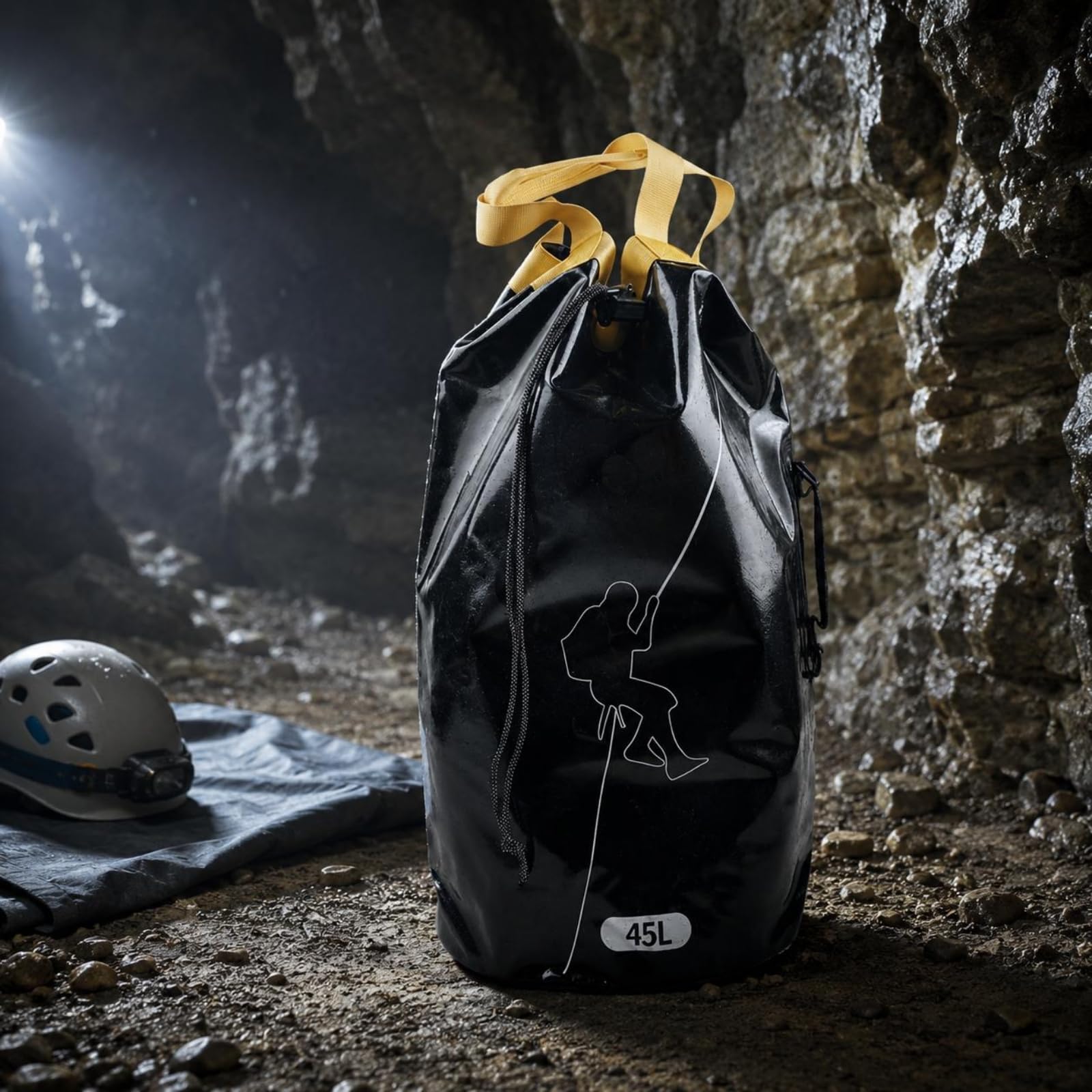 Sac Corde 45 L Coutures Thermoscellées Matériel Outdoor Drainage Équipement Sport pour Spéléologie