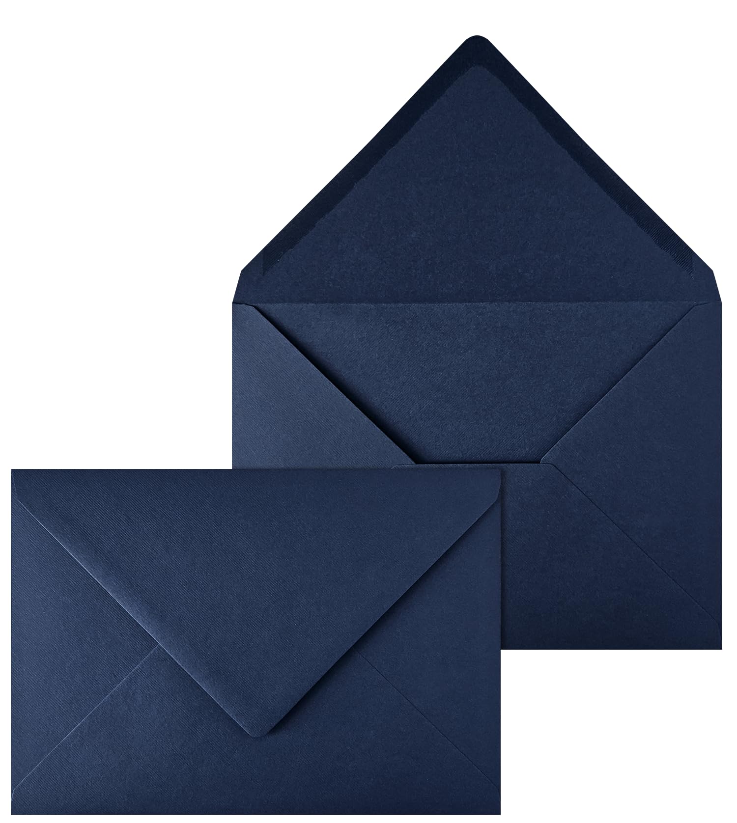 Netuno 20 Large Dark Blue Ribbed envelopes C5 162 x 229 mm 6.4 x 9 in 140gsm Large Invitation Envelope Elegant Laid envelopes for A5 Letters Wedding Invitations Greeting Cards documents Postcards — image 1