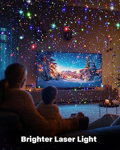 Miniatura 2 de Laser Christmas Projector Lights Outdoor, Waterproof Christmas Decorations Moving Stars Light Show, Remote Control Timer, Holiday Projector